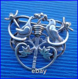 Ola Gorie Tree Of Life Brooch Sterling Silver Orkney Scottish hm 1987 Edinburgh