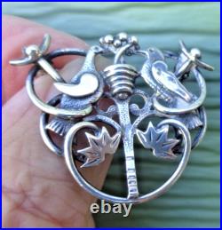Ola Gorie Tree Of Life Brooch Sterling Silver Orkney Scottish hm 1987 Edinburgh