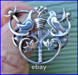 Ola Gorie Tree Of Life Brooch Sterling Silver Orkney Scottish hm 1987 Edinburgh