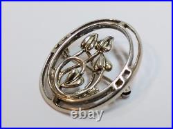 Ola gorie Sterling Silver vintage Brooch ladies gift Scottish Orkney Scotland