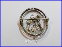 Ola gorie Sterling Silver vintage Brooch ladies gift Scottish Orkney Scotland