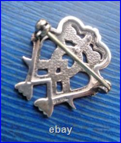 Orkney Sterling Silver Scottish Luckenbooth Brooch c. 1970/80s Ola Gorie