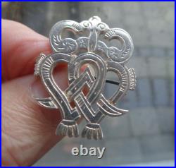 Orkney Sterling Silver Scottish Luckenbooth Pendant & Brooch c. 1980s Ola Gorie