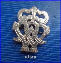Orkney Sterling Silver Scottish Luckenbooth Pendant & Brooch c. 1980s Ola Gorie