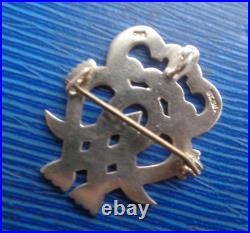 Orkney Sterling Silver Scottish Luckenbooth Pendant & Brooch c. 1980s Ola Gorie