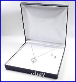 Ortak Malcolm Grey Pendant And Earrings Set Boxed Scottish 925 Sterling Silver