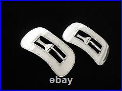 Pair Large Sterling Silver Shoe Buckles, Sutherland & Horne c. 1870, Scottish