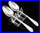 Pair Scottish Antique Sterling Silver Serving Spoons, Robert Dickson III 1789