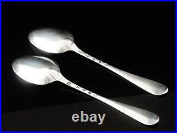 Pair Scottish Antique Sterling Silver Serving Spoons, Robert Dickson III 1789