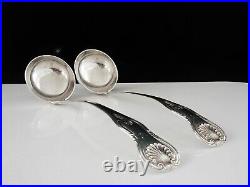 Pair Scottish Antique Sterling Silver Toddy Ladles, David Crichton Rait 1827