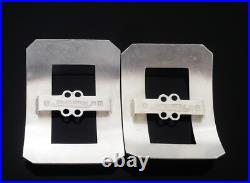 Pair Scottish Sterling Silver Breeches Knee Buckles, R W Forsyth Ltd 1913