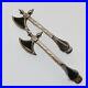 Pair of Scottish Silver & Agate Axe Pins