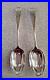 Pr Antique Scottish Military Sterling Silver Seaforth Highlanders Spoons 1908/09