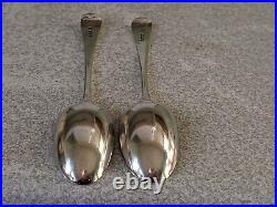 Pr Antique Scottish Military Sterling Silver Seaforth Highlanders Spoons 1908/09