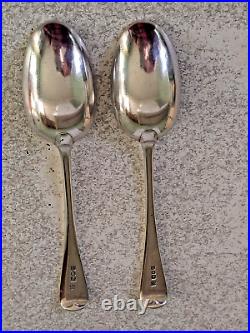 Pr Antique Scottish Military Sterling Silver Seaforth Highlanders Spoons 1908/09