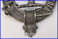 Pre-1881 Antique Scottish Milne / Mylne Clan Badge Sterling Silver Plaid Brooch