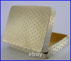 QUALITY SOLID STERLING SILVER SNUFF BOX 2000 GALLAGHER 66g SCOTTISH
