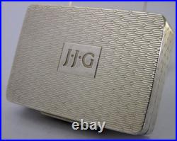QUALITY SOLID STERLING SILVER SNUFF BOX 2000 GALLAGHER 66g SCOTTISH