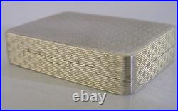 QUALITY SOLID STERLING SILVER SNUFF BOX 2000 GALLAGHER 66g SCOTTISH