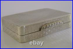 QUALITY SOLID STERLING SILVER SNUFF BOX 2000 GALLAGHER 66g SCOTTISH