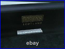 Quality Scottish ORTAK Sterling Silver Enamel Bracelet in Original Case