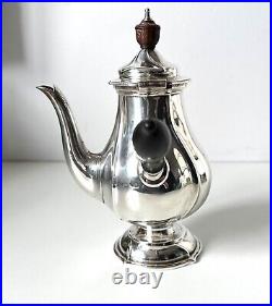 RARE 1910 Hamilton & Inches Scottish Edinburgh Sterling Silver Chocolate Pot