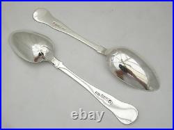 RARE SCOTTISH SET of 6 VICTORIAN HM STERLING SILVER SERVING SPOONS 1839