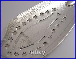 RARE SCOTTISH WILLIAM IV STERLING SILVER FISH SLICE SERVER 1834 ANTIQUE 144g