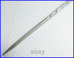 Rare Antique Scottish Silver Jasper & Bloodstone Stick Pin, Original Case c1870