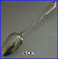 Rare Georgian Solid Sterling Silver Basting Spoon 1814 Scottish Antique