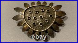 Rare Gordon William Stevens of Falkirk Scottish Silver Modernist Brooch 1973