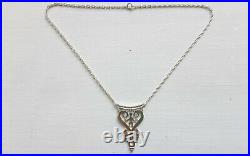 Rare Ola Gorie Orkney Scottish Silver Early Celtic Necklace Edinburgh Hallmark