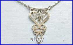 Rare Ola Gorie Orkney Scottish Silver Early Celtic Necklace Edinburgh Hallmark