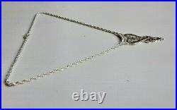 Rare Ola Gorie Orkney Scottish Silver Early Celtic Necklace Edinburgh Hallmark