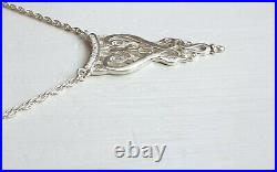 Rare Ola Gorie Orkney Scottish Silver Early Celtic Necklace Edinburgh Hallmark