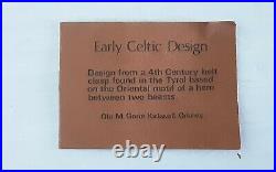 Rare Ola Gorie Orkney Scottish Silver Early Celtic Necklace Edinburgh Hallmark