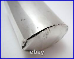 Rare Scottish Antique Solid Sterling Silver Georgian Snuff Canister Pill Box