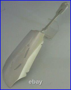 Rare Scottish Victorian Solid Sterling Silver Fish Server Slice 1844 Antique