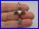 Rare Victorian Scottish Sterling Silver & Agate Cross Pendant