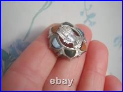 Rare Vintage George V1 Coronation Sterling Silver Scottish Agate Brooch c1937