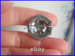 Rare Vintage George V1 Coronation Sterling Silver Scottish Agate Brooch c1937