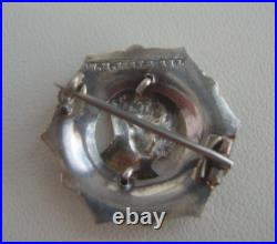 Rare Vintage George V1 Coronation Sterling Silver Scottish Agate Brooch c1937