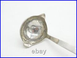 Robert Walter Moody Scottish Sterling Silver Planished Toddy Ladle 1989 Vintage