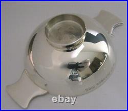 SCOTTISH CASED SOLID STERLING SILVER WHISKY CUP QUAICH CUP 1997 84g