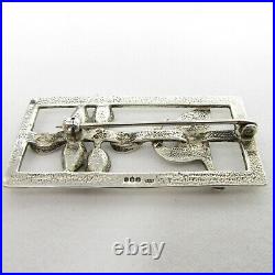 SCOTTISH Carrick Jewellers Sterling Silver Art Nouveau brooch/pin