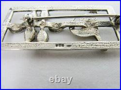 SCOTTISH Carrick Jewellers Sterling Silver Art Nouveau brooch/pin