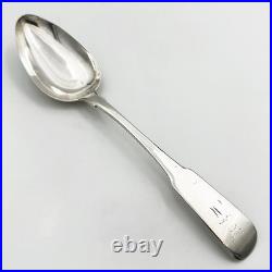 SCOTTISH INVERNESS PROVINCIAL TABLE SPOON STERLING SILVER JAMESON NAUGHTON c1820