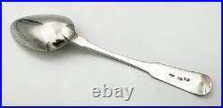 SCOTTISH INVERNESS PROVINCIAL TABLE SPOON STERLING SILVER JAMESON NAUGHTON c1820