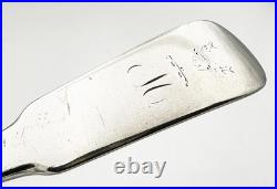 SCOTTISH INVERNESS PROVINCIAL TABLE SPOON STERLING SILVER JAMESON NAUGHTON c1820