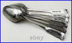 SCOTTISH PROVINCIAL SET 6 TEASPOONS STERLING SILVER Charles Murray, Perth c1820